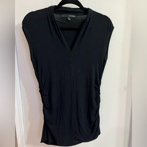 Harvé Bernard black Form fitting top super soft short sleeve tee size Medium